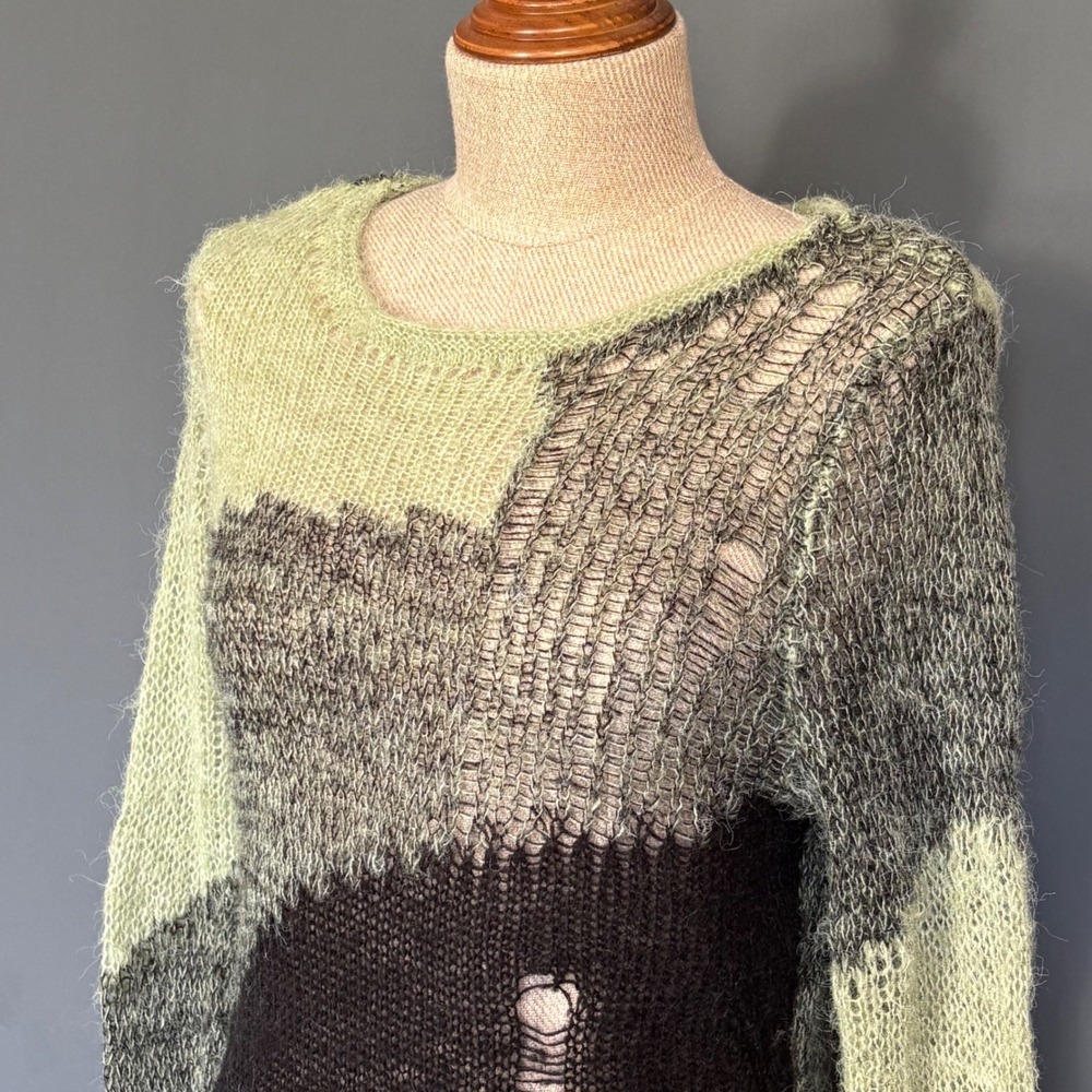Cedar Knit Dress | Size Small | Deconstructed Geometric Maxi‎ Dress